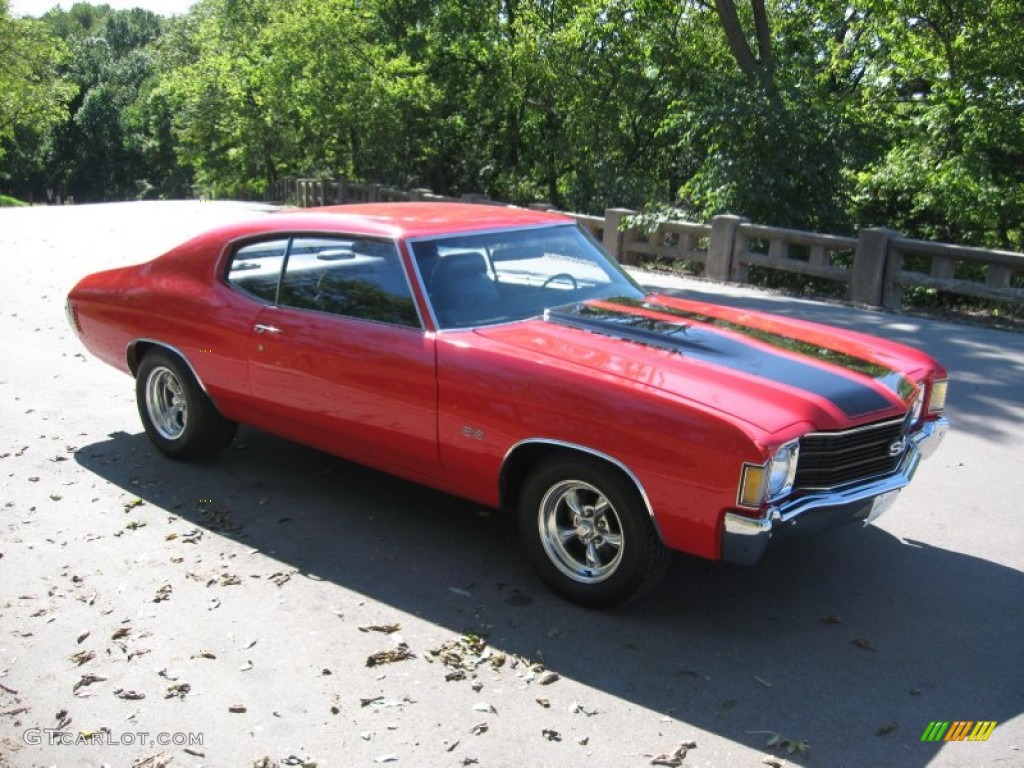 PPG Hot Rod Red 1972 Chevrolet Chevelle SS Clone Exterior Photo #57214948