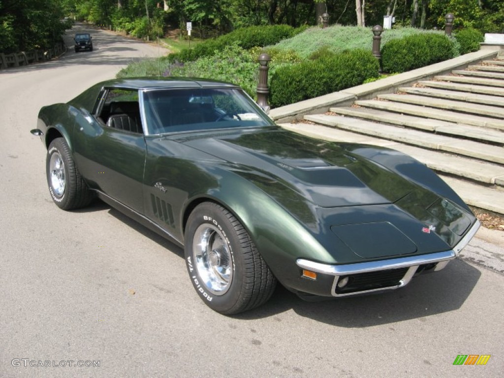 1969 Corvette Coupe - Fathom Green / Black photo #1