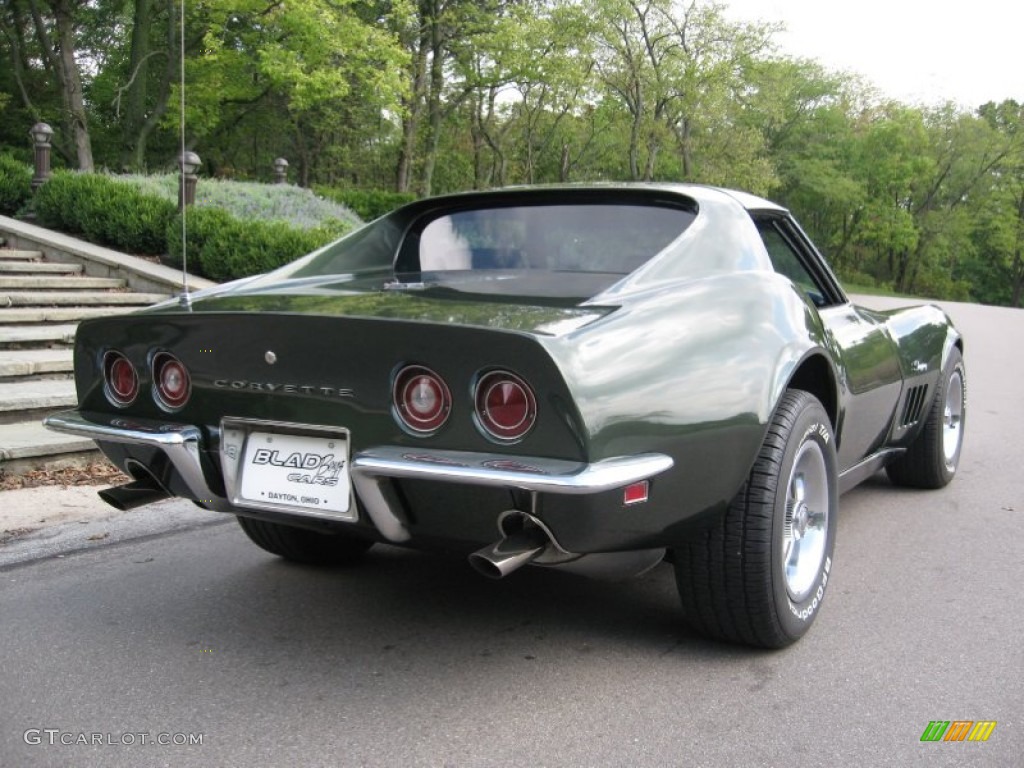 1969 Corvette Coupe - Fathom Green / Black photo #7