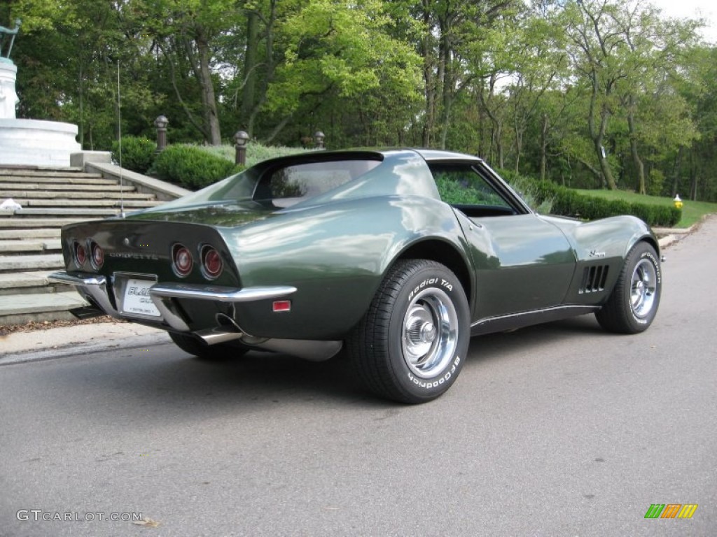 1969 Corvette Coupe - Fathom Green / Black photo #8