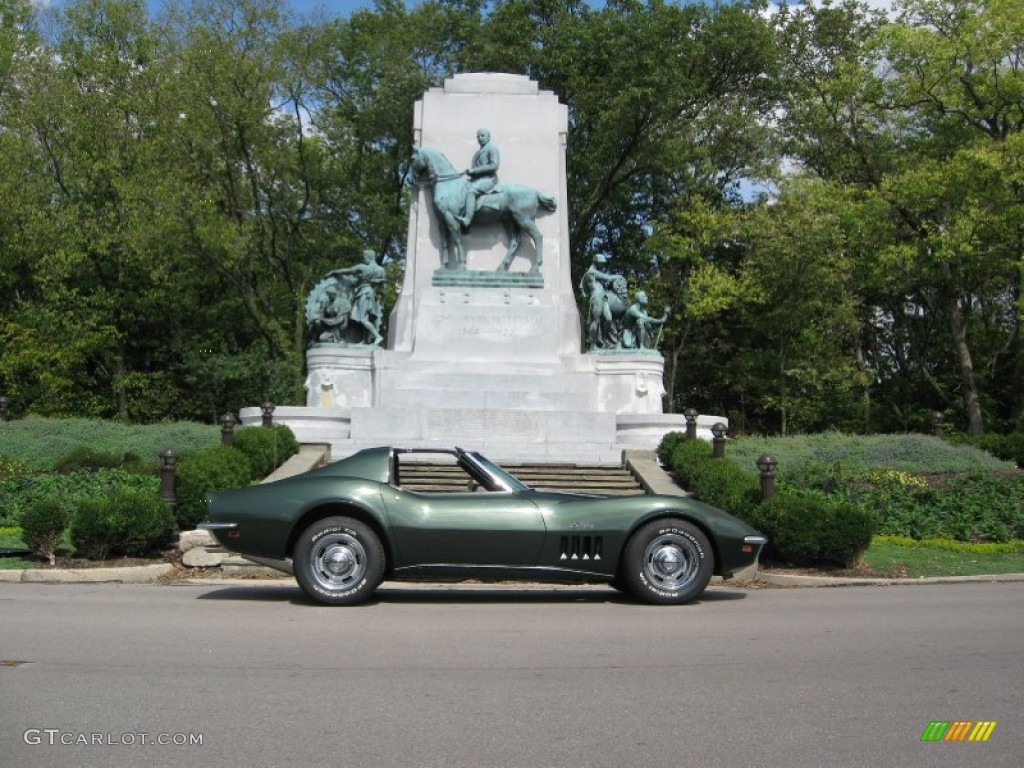 1969 Corvette Coupe - Fathom Green / Black photo #13