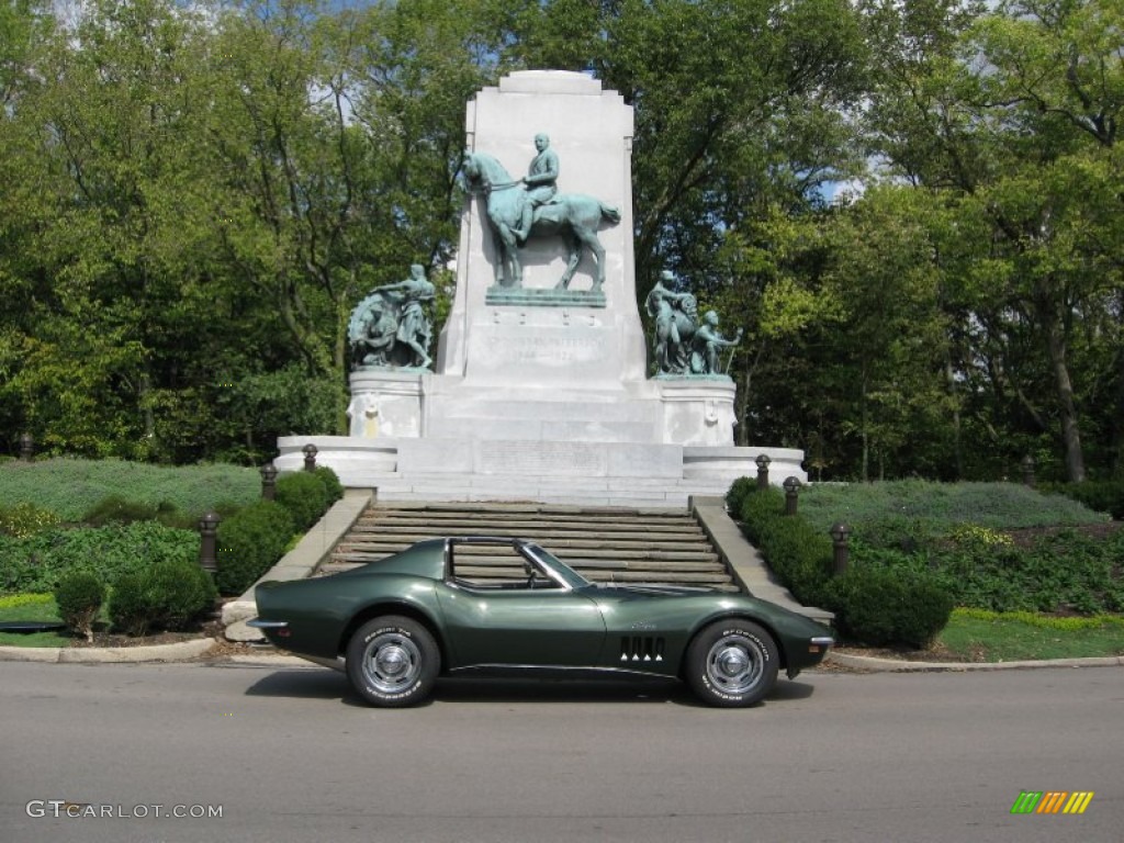 1969 Corvette Coupe - Fathom Green / Black photo #20