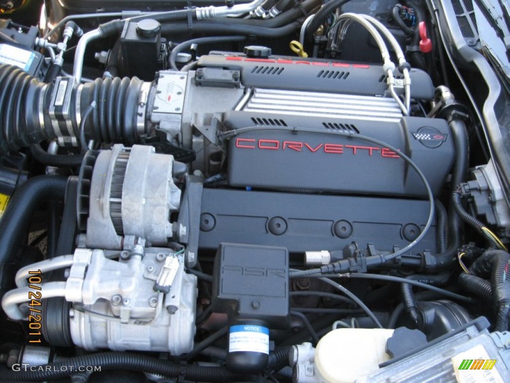 1996 Chevrolet Corvette Coupe 5.7 Liter OHV 16-Valve LT1 V8 Engine Photo #57215489