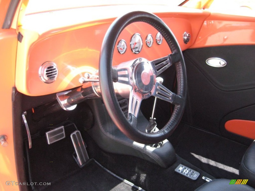 1937 Ford Convertible Custom Roadster Black Steering Wheel Photo #57215610