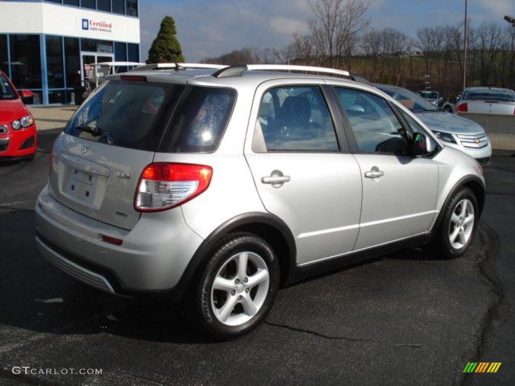 2007 SX4 Sport AWD - Silky Silver Metallic / Black photo #7