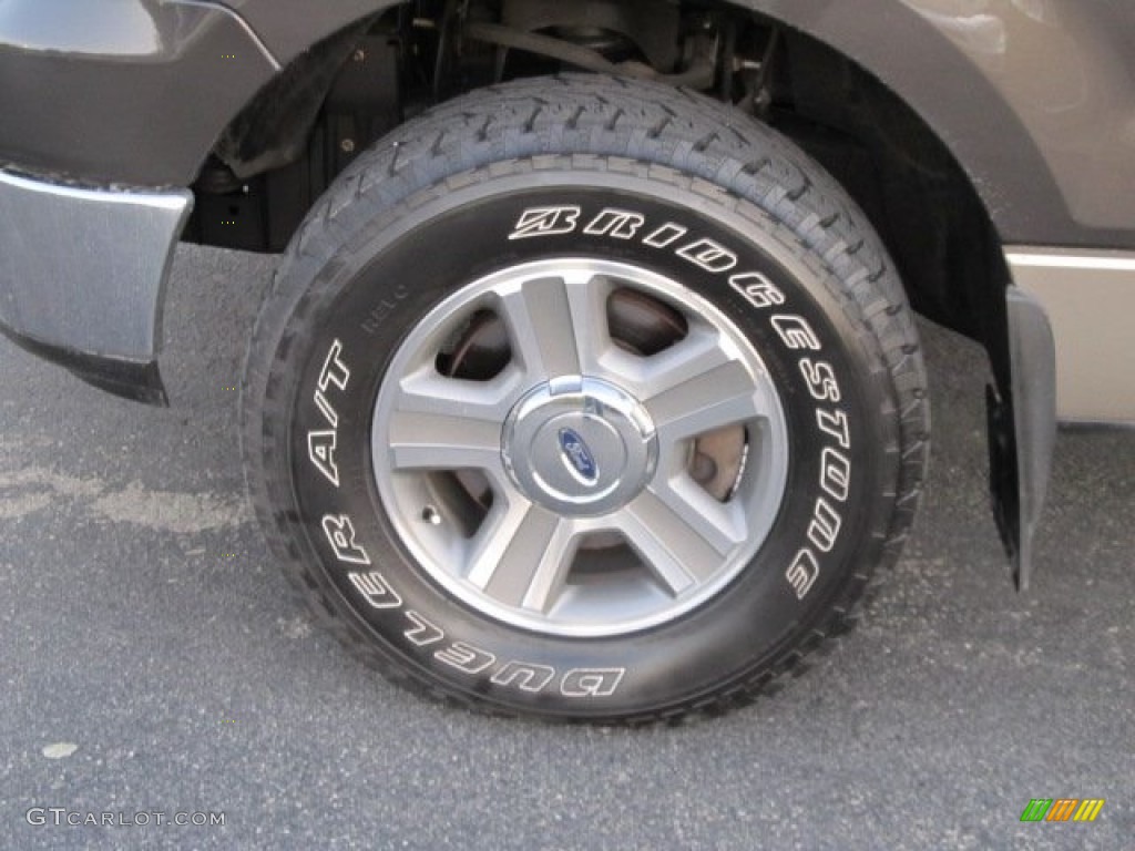 2005 F150 XLT Regular Cab 4x4 - Dark Stone Metallic / Tan photo #3