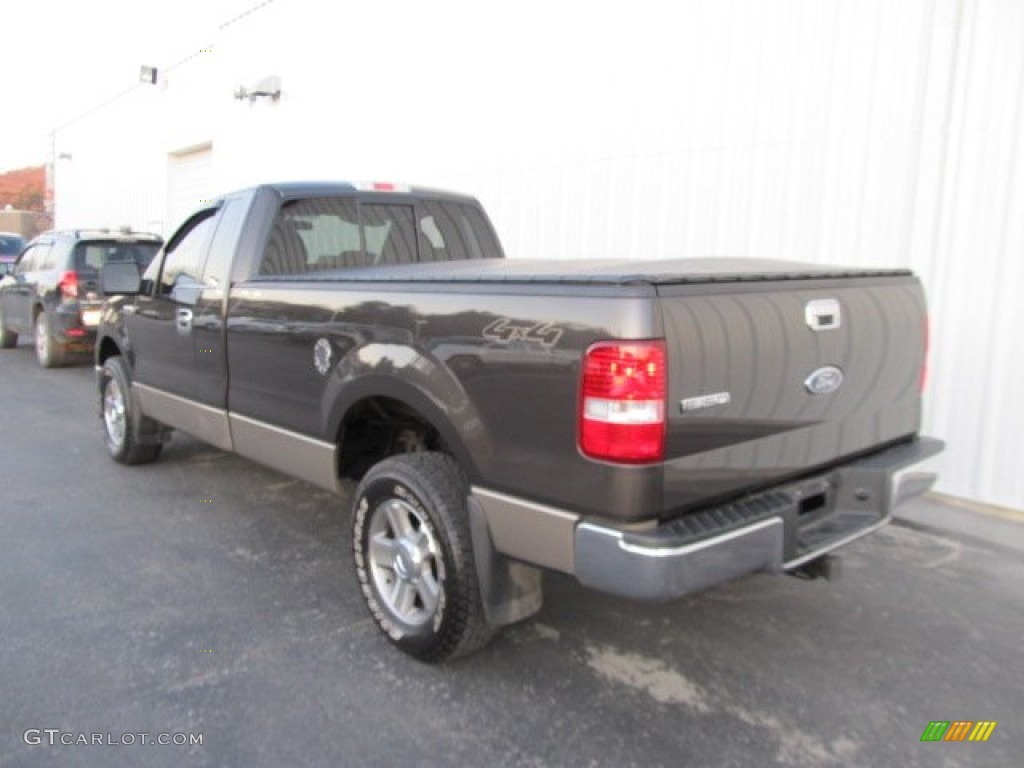 2005 F150 XLT Regular Cab 4x4 - Dark Stone Metallic / Tan photo #8