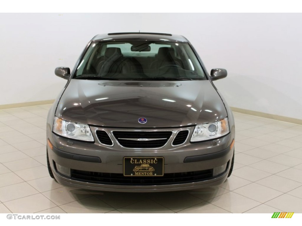 2007 9-3 2.0T Sport Sedan - Smoke Beige Metallic / Black/Gray photo #2