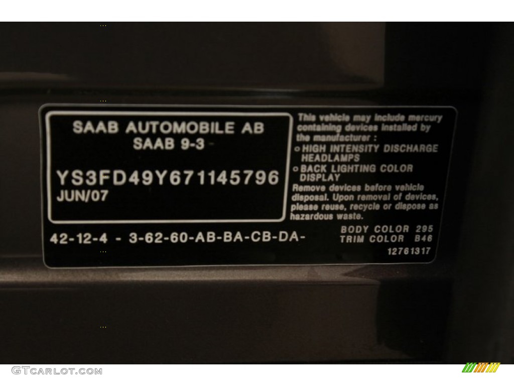 2007 9-3 2.0T Sport Sedan - Smoke Beige Metallic / Black/Gray photo #18
