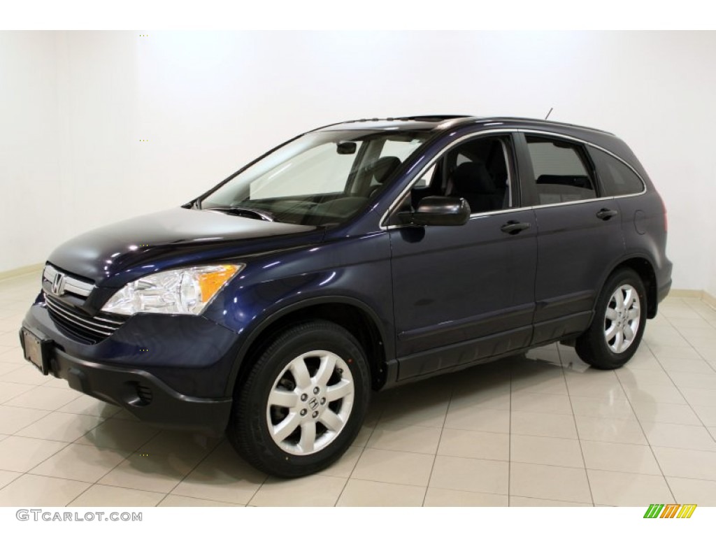 2007 CR-V EX 4WD - Royal Blue Pearl / Black photo #3