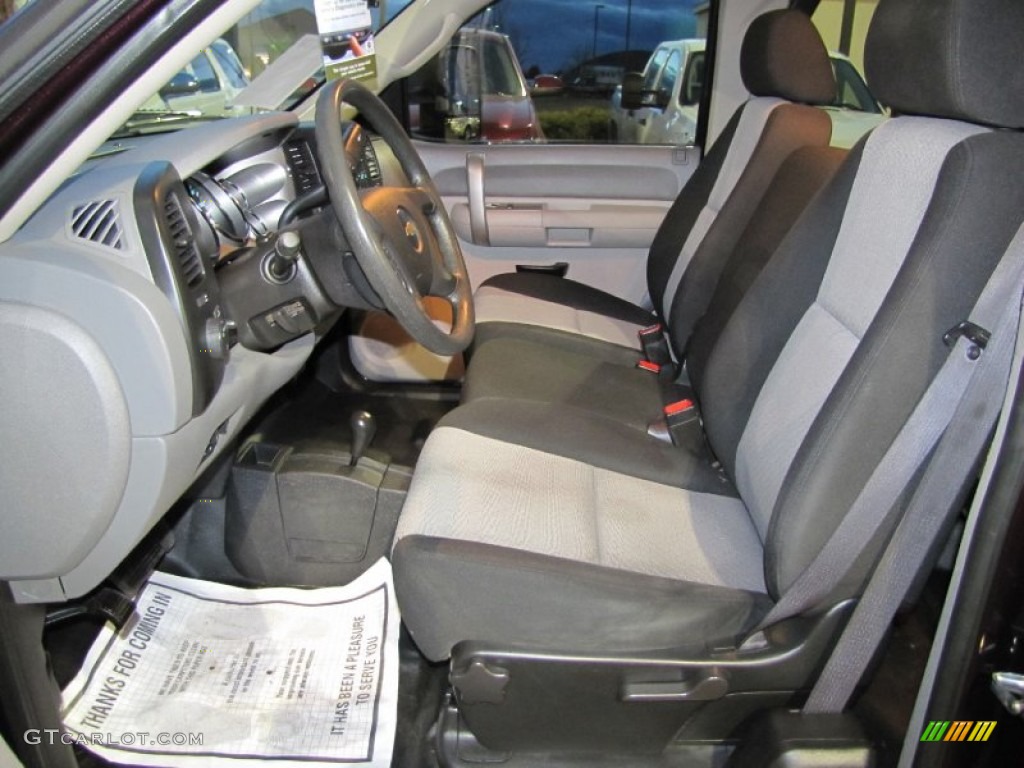 Dark Titanium Interior 2009 Chevrolet Silverado 2500HD Work Truck Extended Cab 4x4 Photo #57220763