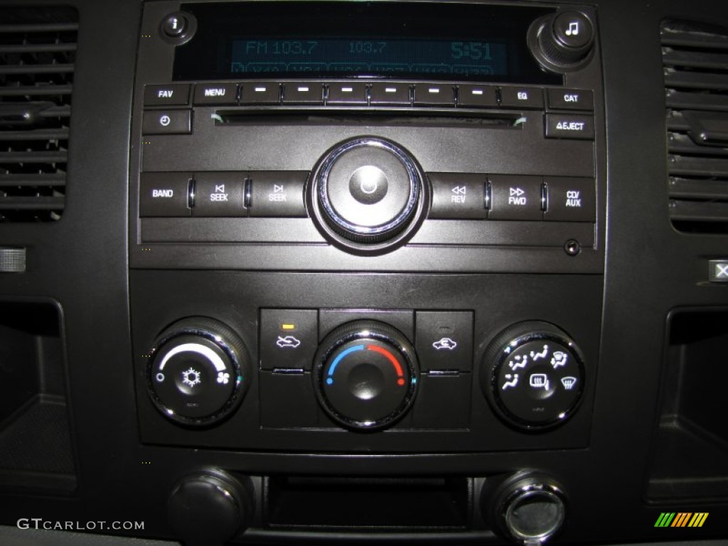 2009 Chevrolet Silverado 2500HD Work Truck Extended Cab 4x4 Controls Photo #57220885