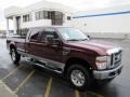 2008 Dark Toreador Red Ford F350 Super Duty XLT Crew Cab 4x4  photo #31