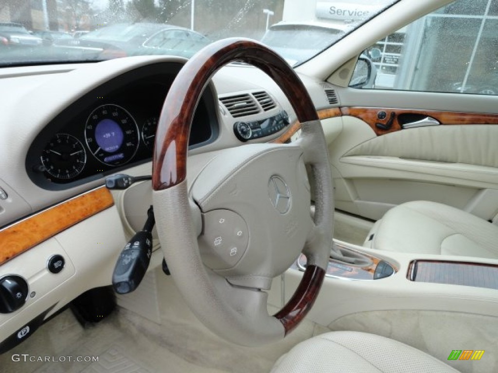 2006 Mercedes-Benz E 500 4Matic Sedan Stone Steering Wheel Photo #57221780