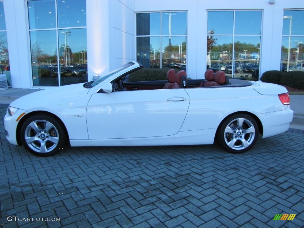 2008 3 Series 328i Convertible - Alpine White / Coral Red/Black photo #2