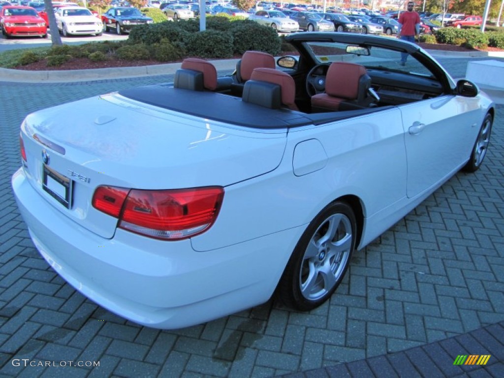 2008 3 Series 328i Convertible - Alpine White / Coral Red/Black photo #5