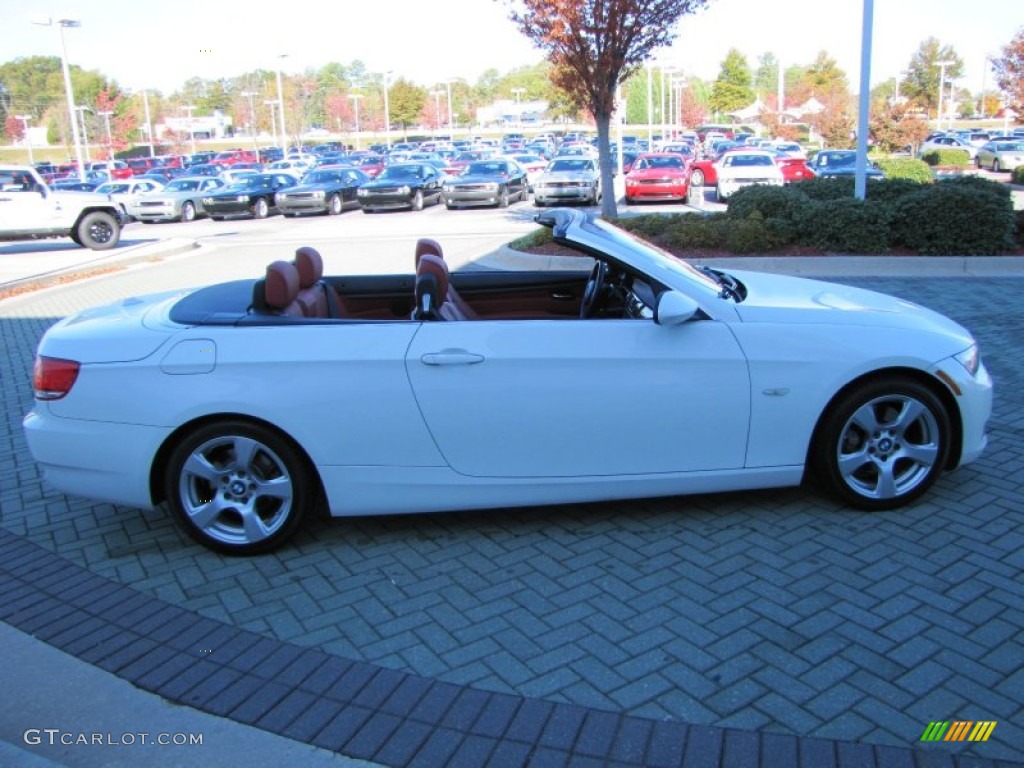 2008 3 Series 328i Convertible - Alpine White / Coral Red/Black photo #6