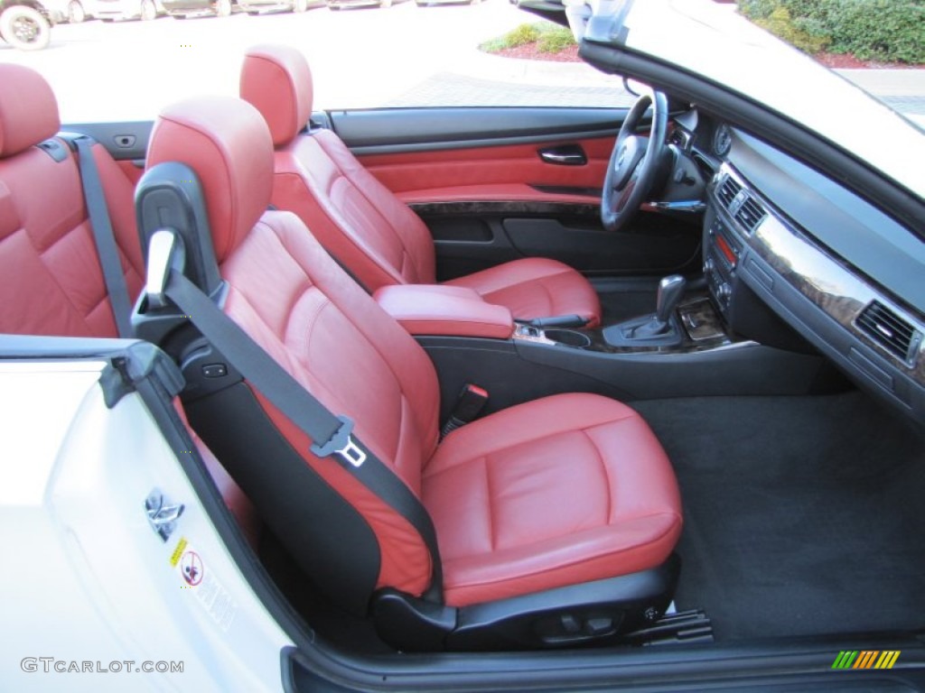 2008 3 Series 328i Convertible - Alpine White / Coral Red/Black photo #17