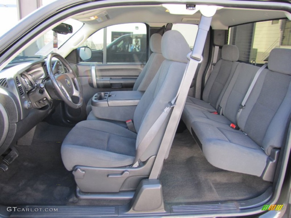 Ebony Black Interior 2007 Chevrolet Silverado 1500 LT Extended Cab 4x4 Photo #57222977