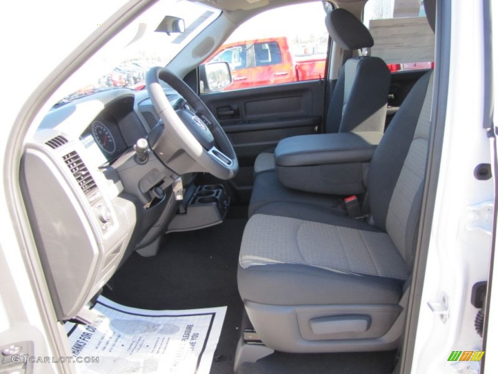 2012 Ram 1500 Express Quad Cab - Bright White / Dark Slate Gray/Medium Graystone photo #7