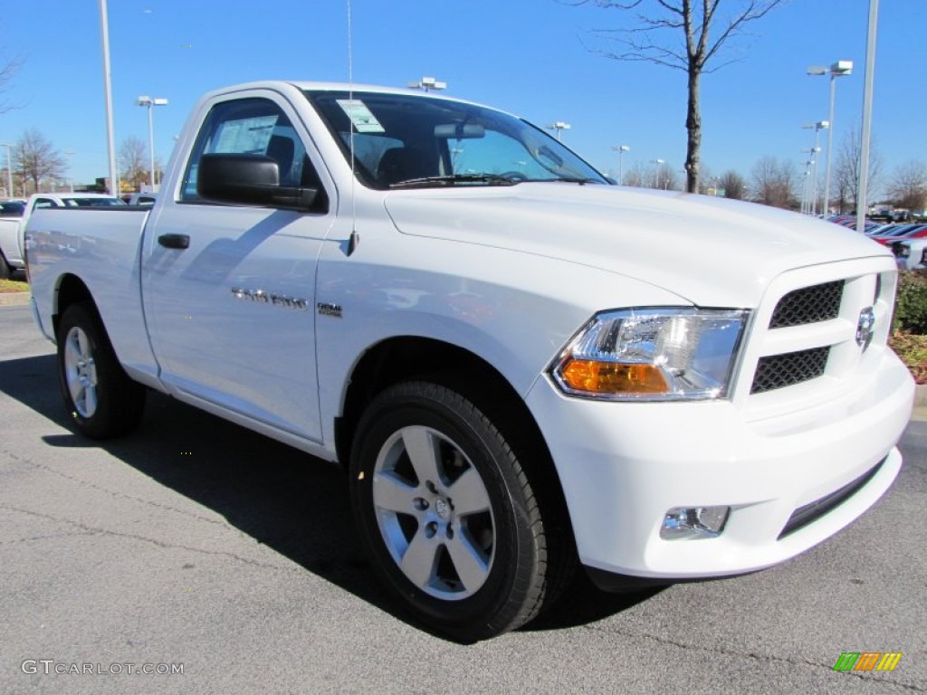 2012 Ram 1500 Express Regular Cab - Bright White / Dark Slate Gray/Medium Graystone photo #4