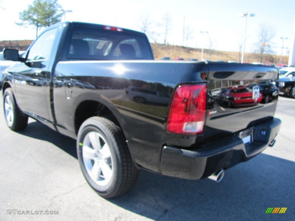 2012 Ram 1500 Express Regular Cab - Black / Dark Slate Gray/Medium Graystone photo #2