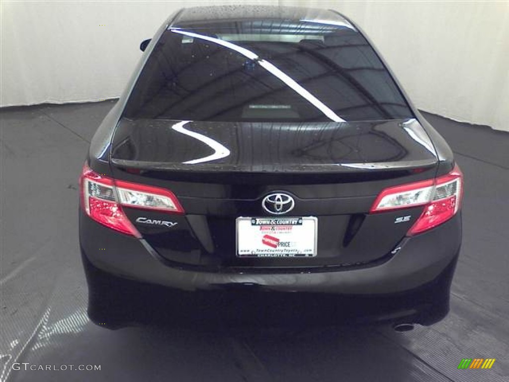 2012 Camry SE - Attitude Black Metallic / Black/Ash photo #3