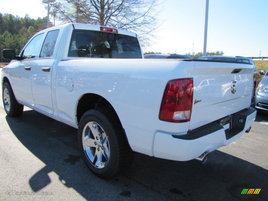 2012 Ram 1500 Express Quad Cab - Bright White / Dark Slate Gray/Medium Graystone photo #2