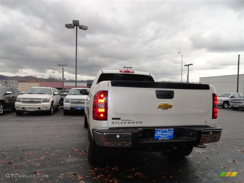 2012 Silverado 1500 LT Crew Cab 4x4 - White Diamond Tricoat / Light Titanium/Dark Titanium photo #3