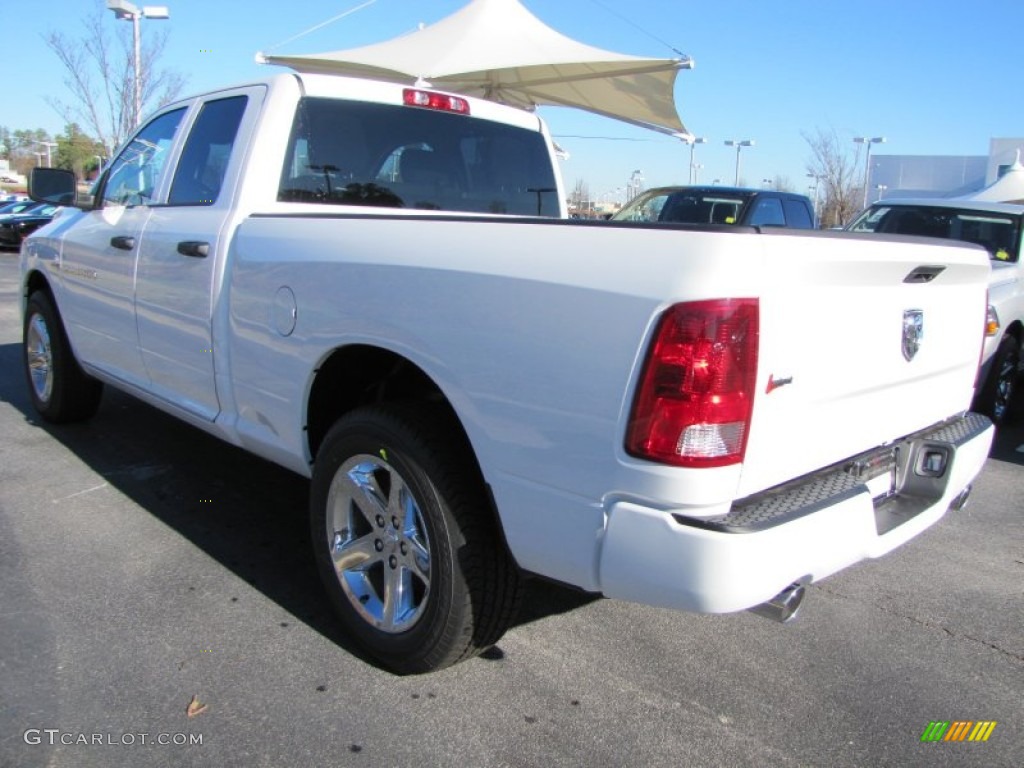 2012 Ram 1500 Express Quad Cab - Bright White / Dark Slate Gray/Medium Graystone photo #2