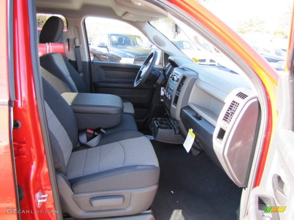 2012 Ram 1500 ST Quad Cab - Flame Red / Dark Slate Gray/Medium Graystone photo #8