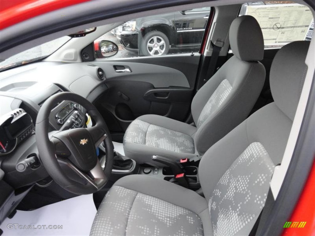 Jet Black/Dark Titanium Interior 2012 Chevrolet Sonic LS Hatch Photo #57225856