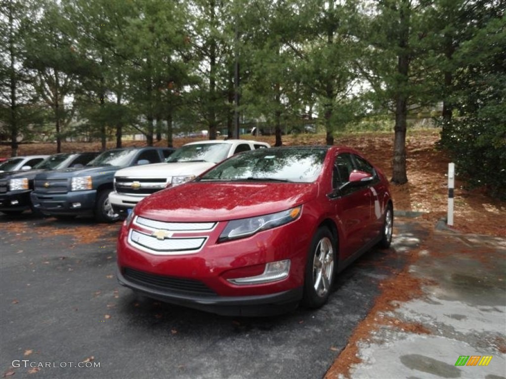 Crystal Red Tintcoat 2012 Chevrolet Volt Hatchback Exterior Photo #57225940