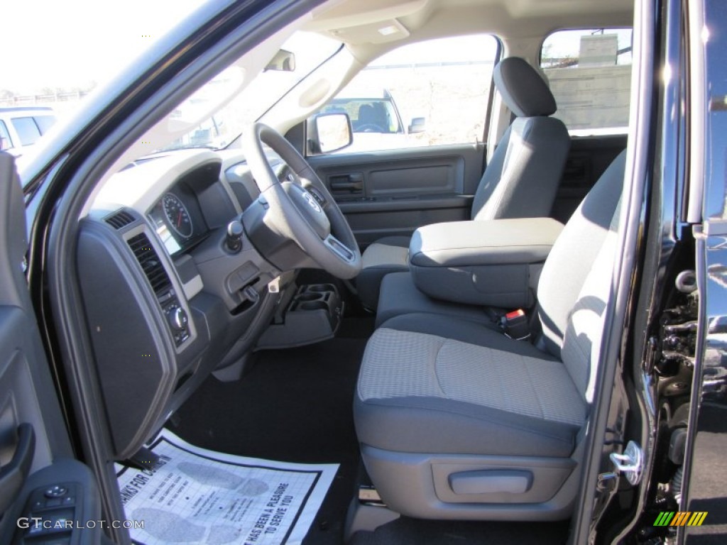 2012 Ram 1500 Express Quad Cab - Black / Dark Slate Gray/Medium Graystone photo #7