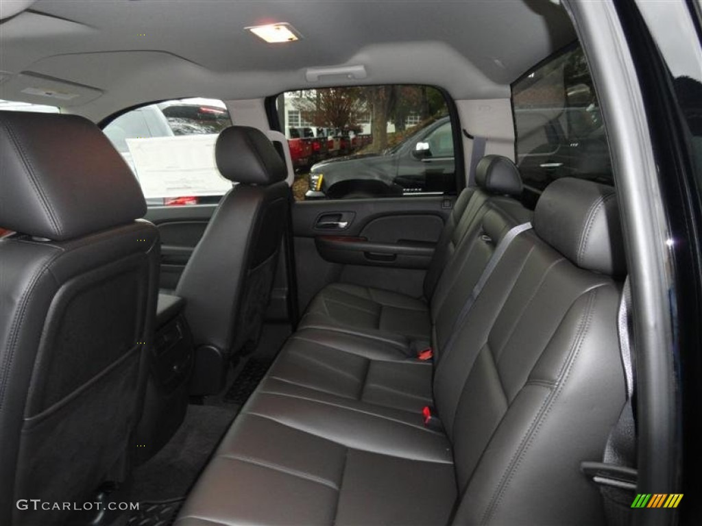 Ebony Interior 2011 Chevrolet Silverado 1500 LTZ Crew Cab 4x4 Photo #57226012