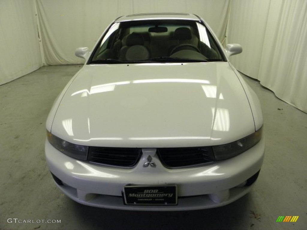 2002 Galant ES - Dover White Pearl / Tan photo #2