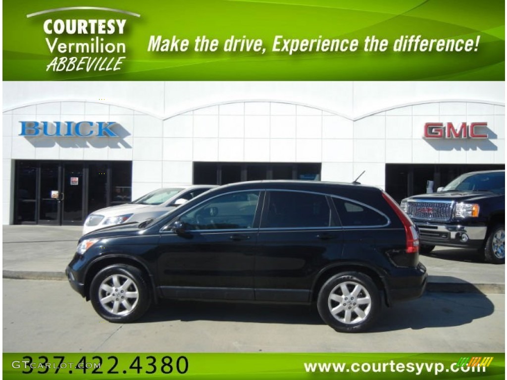 2009 CR-V EX-L - Crystal Black Pearl / Black photo #1