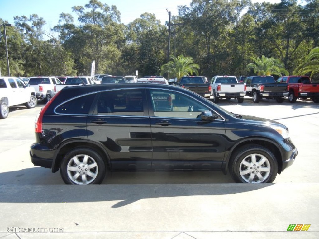 2009 CR-V EX-L - Crystal Black Pearl / Black photo #4