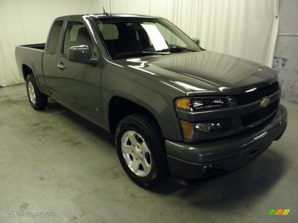 2009 Colorado LT Extended Cab - Dark Gray Metallic / Ebony photo #1