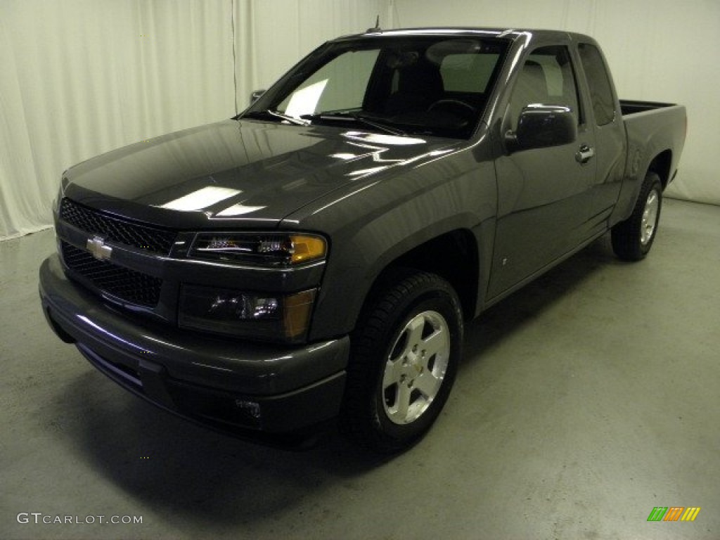 Dark Gray Metallic 2009 Chevrolet Colorado LT Extended Cab Exterior Photo #57226765
