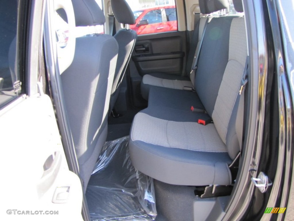 2011 Ram 1500 SLT Quad Cab - Brilliant Black Crystal Pearl / Dark Slate Gray/Medium Graystone photo #7