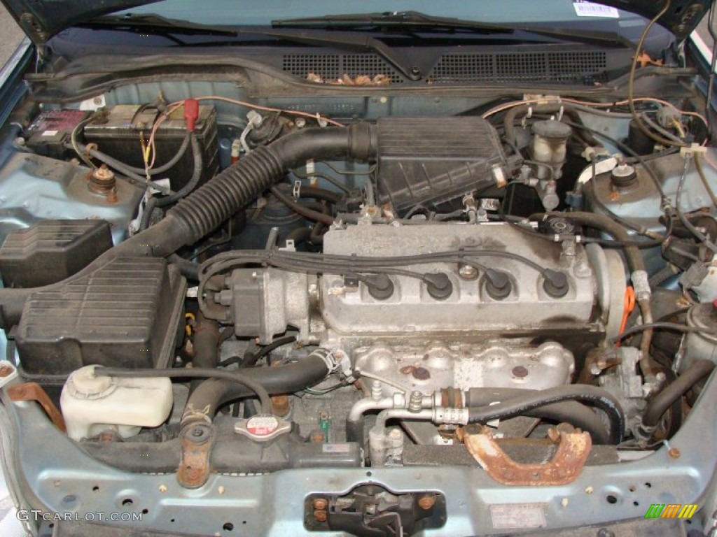 2000 Civic LX Sedan - Iced Teal Pearl / Dark Gray photo #5