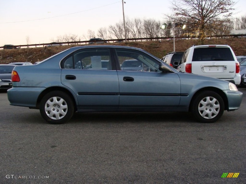 2000 Civic LX Sedan - Iced Teal Pearl / Dark Gray photo #9
