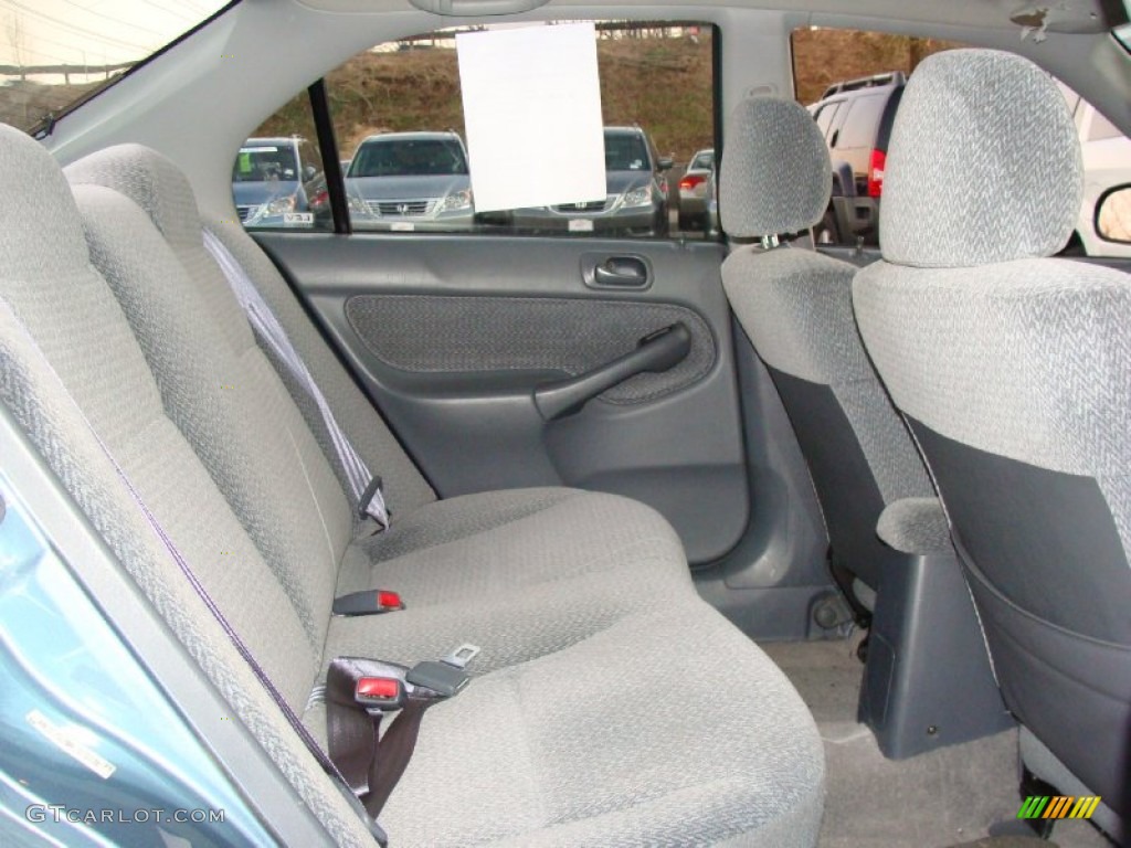 2000 Civic LX Sedan - Iced Teal Pearl / Dark Gray photo #13