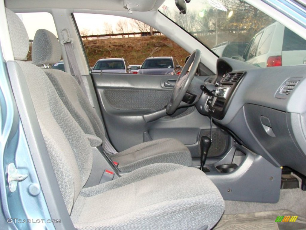 2000 Civic LX Sedan - Iced Teal Pearl / Dark Gray photo #14