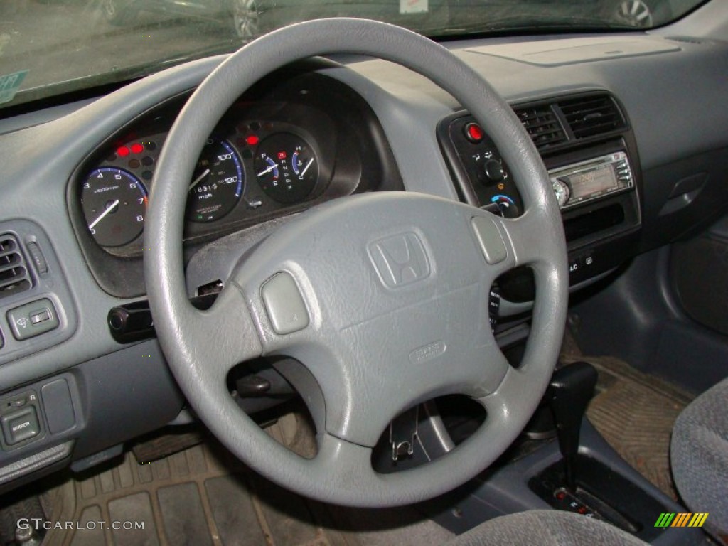 2000 Civic LX Sedan - Iced Teal Pearl / Dark Gray photo #21