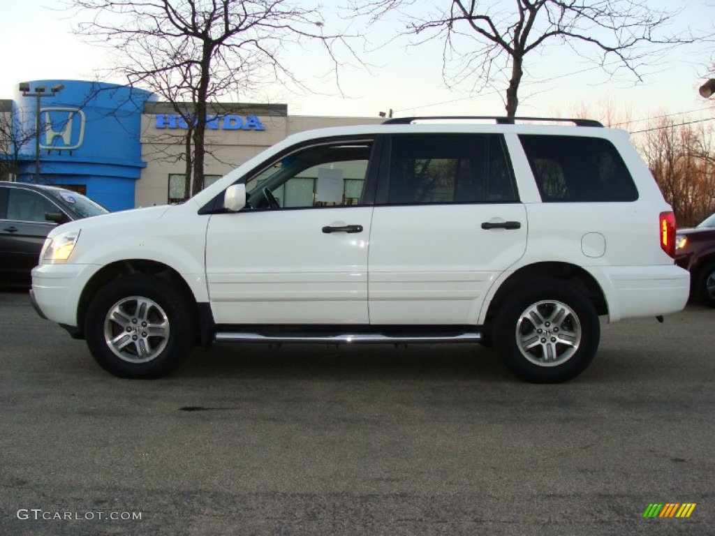 2005 Pilot EX-L 4WD - Taffeta White / Gray photo #1