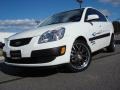 Clear White 2009 Kia Rio LX Sedan Exterior