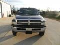 2002 Patriot Blue Metallic Dodge Ram 3500 SLT Regular Cab Dually Stake Truck  photo #5
