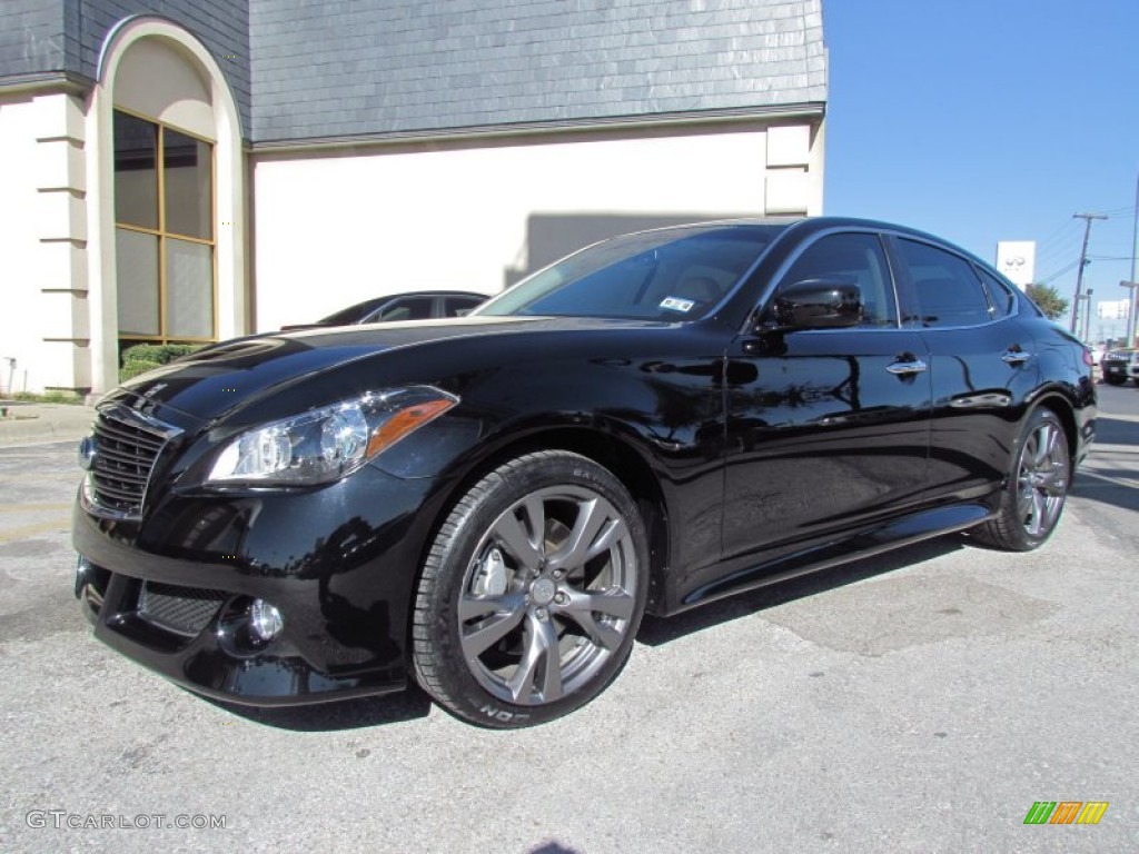Black Obsidian 2011 Infiniti M 37 S Sedan Exterior Photo #57232898